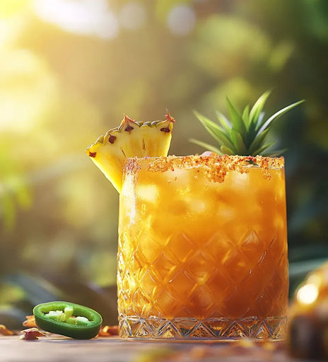 Alc-Free Spiced Pineapple Rum Punch